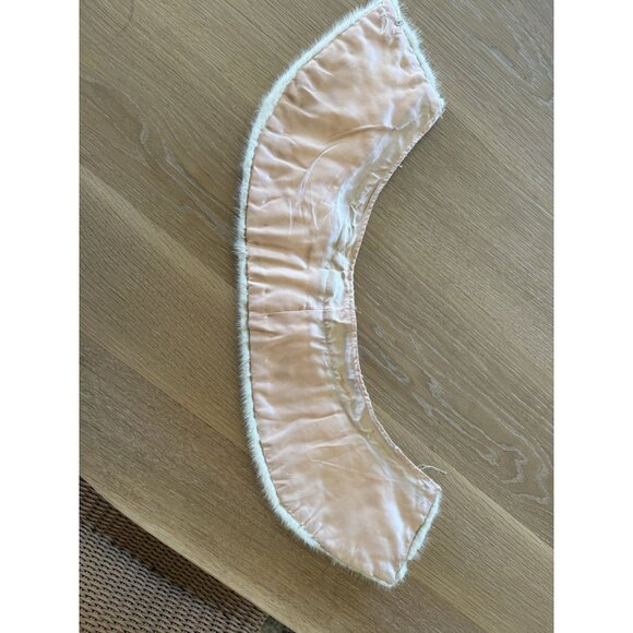 Vintage 70’s Suede Leather Coat Mink Collar XL Chocolate Beige Tan Button Up - Picture 15 of 15